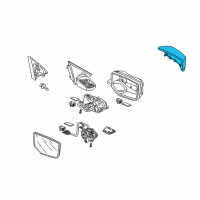 OEM 2011 Honda Accord Cap, Driver Side Skull (White Diamond Pearl) Diagram - 76251-TA0-A01ZJ