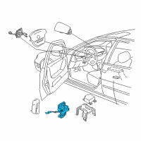 OEM 2001 Nissan Altima Sensor-Side AIRBAG, LH Diagram - 98831-1Z325