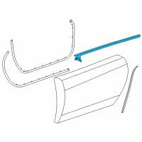 OEM 2005 Cadillac XLR Belt Weatherstrip Diagram - 20791102