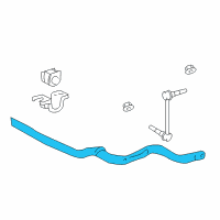 OEM 2005 Lexus GX470 Bar, STABILIZER Diagram - 48811-60240