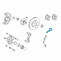 OEM 2005 Pontiac Vibe Hose, Front Brake Diagram - 88971249