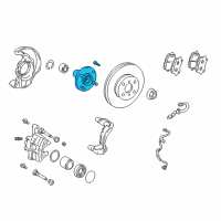 OEM Pontiac Vibe Front Wheel Hub Diagram - 88971027