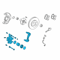 OEM 2007 Pontiac Vibe Caliper, Front Brake Diagram - 88970137