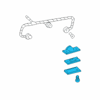 OEM 2004 Mercury Grand Marquis License Lamp Diagram - F8AZ-13550-AA