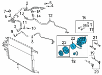 OEM 2019 Jeep Grand Cherokee Air Conditioning Diagram - 68202995AB