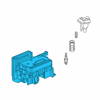 OEM 2003 GMC Envoy Powertrain Control Module Assembly Diagram - 19210065