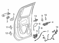 OEM 2020 GMC Sierra 3500 HD Lock Rod Diagram - 84201465