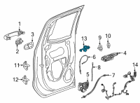 OEM 2020 Chevrolet Silverado 2500 HD Door Check Diagram - 84530755