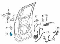 OEM 2015 Chevrolet Suburban Lower Hinge Diagram - 20986577