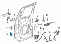 OEM 2017 Chevrolet Colorado Lower Hinge Diagram - 20986577