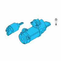 OEM BMW 550i GT Starter Diagram - 12-41-7-556-131