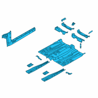 OEM 2018 Lincoln MKZ Front Floor Pan Diagram - HG9Z-5411135-D