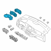 OEM 2018 Kia Sedona Cluster Assembly-Instrument Diagram - 94017A9111