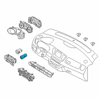 OEM Kia Button Start Swtich Assembly Diagram - 95430A9501