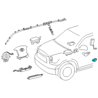 OEM 2011 Toyota Sequoia Side Sensor Diagram - 89831-0C060