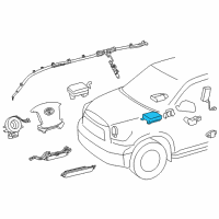 OEM 2022 Toyota Sequoia Center Sensor Diagram - 89170-0C540