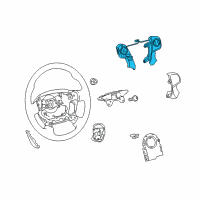 OEM 2013 Toyota Camry Switch Assembly Diagram - 84250-06280