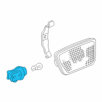 OEM Honda CRX Socket Diagram - 34304-SH3-A01