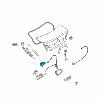 OEM 2011 BMW 128i Catch Key Diagram - 51-24-7-208-718