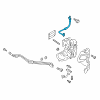 OEM Ford Oil Feed Tube Diagram - DS7Z-6K679-C