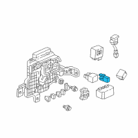 OEM Honda Prelude Relay Assembly, Power (4P) (Rc-2226) (Brown) (Mitsuba) Diagram - 39794-SL0-J01