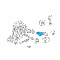OEM Acura RL Relay Assembly, Power (4P) (056700-8250) (Denso) Diagram - 39794-SG0-003