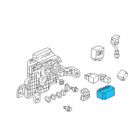 OEM Acura Legend Relay Assembly, Turn Signal And Hazard (Mitsuba) Diagram - 38300-SZ3-003