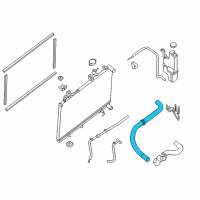 OEM 2018 Nissan Murano Hose-Radiator, Upper Diagram - 21501-5AA0A