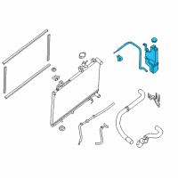 OEM Nissan Murano Tank Assy-Radiator Reservoir Diagram - 21710-5BC0A