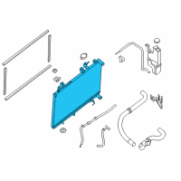 OEM Nissan Murano Radiator Assy Diagram - 21460-5AA0A