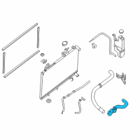 OEM 2015 Nissan Murano Hose-Radiator, Lower Diagram - 21503-5AA0A