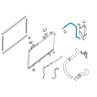 OEM 2017 Nissan Murano Hose-Reservoir Tank Diagram - 21741-5BC0A