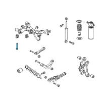 OEM 2019 Chevrolet Equinox Suspension Crossmember Bolt Diagram - 11602378