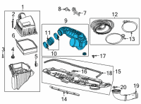OEM GMC Outlet Duct Diagram - 84943352