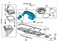 OEM GMC Sierra Outlet Duct Diagram - 84943352