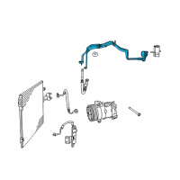 OEM Dodge Journey Line-A/C Suction And Liquid Diagram - 68040261AA