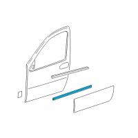 OEM Saturn Relay Body Side Molding Diagram - 25915131