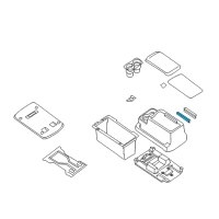 OEM 2004 Infiniti QX56 Hinge Assy-Console Diagram - 96909-7S603