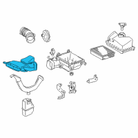 OEM Toyota Avalon Air Inlet Diagram - 17752-0P101