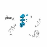 OEM Chevrolet Aveo Air Cleaner Assembly Diagram - 96814238