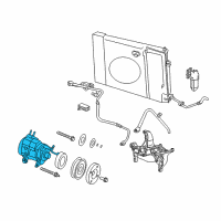 OEM 2009 Dodge Durango COMPRESOR-Air Conditioning Diagram - 55111443AC