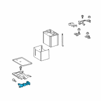 OEM 2010 Pontiac Vibe Bracket, Battery Tray Support Diagram - 19184699