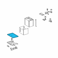 OEM Pontiac Tray, Battery Diagram - 19184702