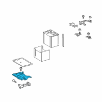 OEM Pontiac Support, Battery Tray Diagram - 19184700