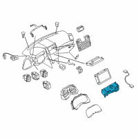 OEM 2011 Infiniti G25 Switch Assembly - Av & Navigation Diagram - 28395-JK61D