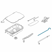 OEM Nissan Murano Rod Jack Holder Diagram - 99552-0U000