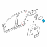 OEM 2008 Chevrolet Malibu Housing, Fuel Tank Filler Pipe Diagram - 15824772