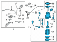 OEM 2020 Lexus RX350L Tube Assembly, Fuel SUCT Diagram - 77020-48290