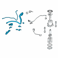 OEM 2018 Lexus RX350L Pipe Assembly, Fuel Tank Diagram - 77210-48390