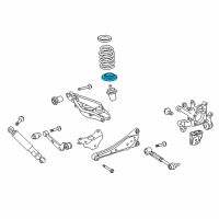 OEM 2015 Lexus CT200h INSULATOR, Rear Coil Spring Diagram - 48258-42020